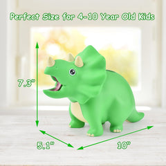 PJDRLLC Dinosaur Piggy Bank Closeup Plastic: non-toxic material for daily use.