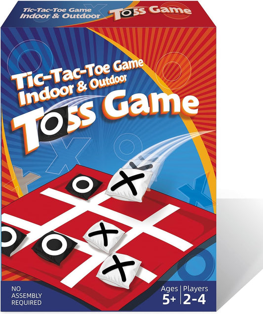 PJDRLLC giant tic tac toe board on lawn for outdoor family play.
