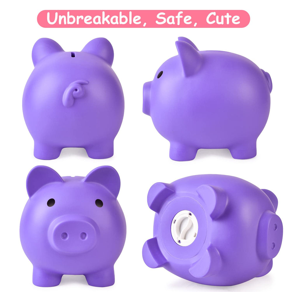 PJDRLLC piggy bank bottom knob closeup, built for safe money retrieval