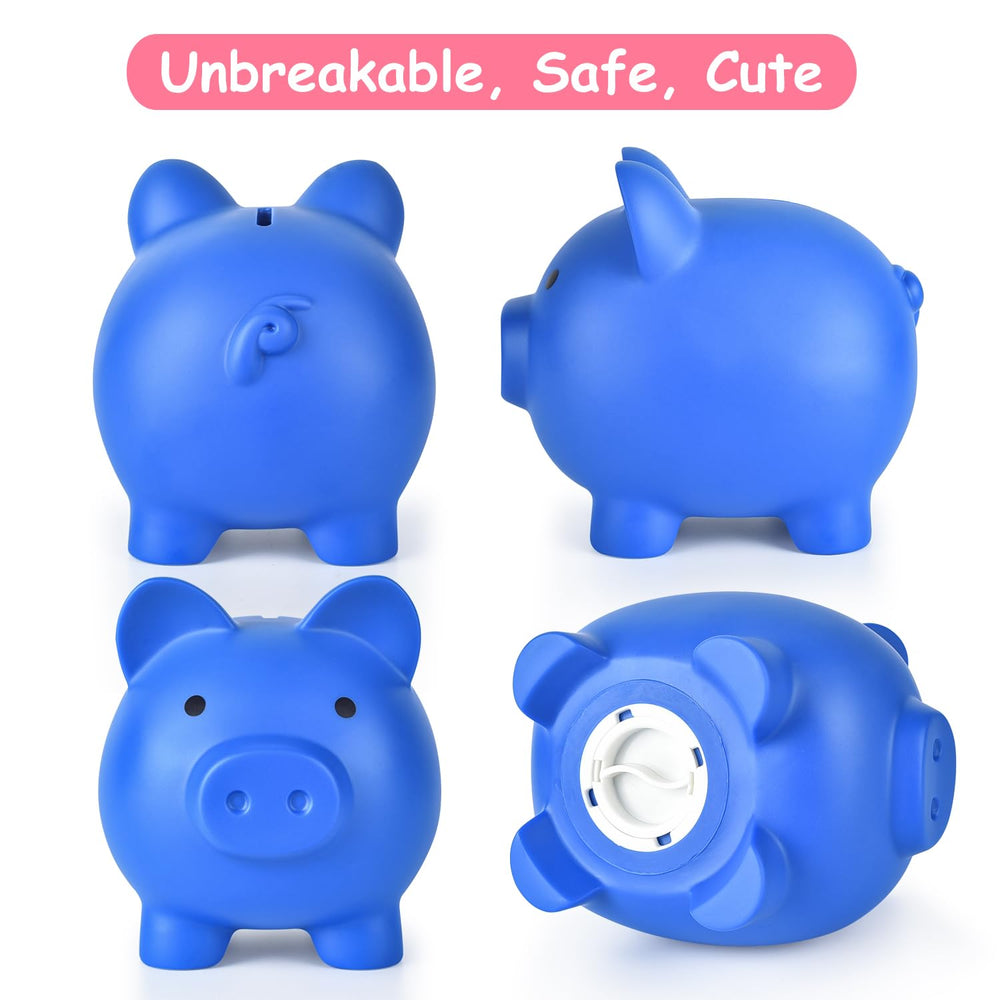 PJDRLLC piggy bank bottom stopper for easy cash retrieval