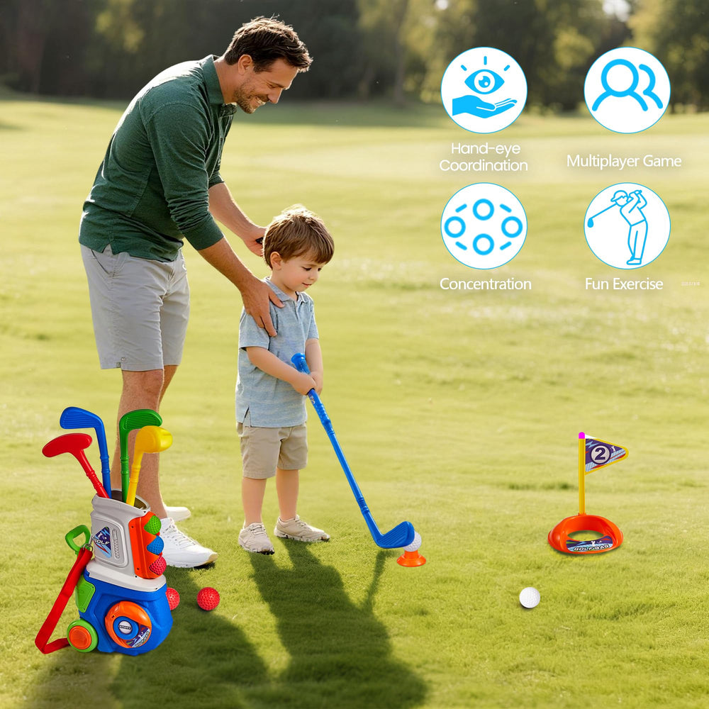 PJG Toddler Golf Set tees for accurate, safe shots