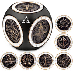 PJOY 7-in-1 spinner dice cube with polished edges for smooth, precise rolls.