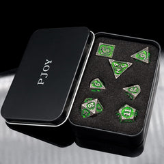 PJOY metal-dnd-dice-d8: hefty, readable dice ideal for quick checks.