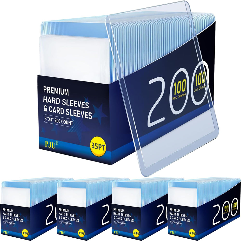 PJU 1000 hard sleeves pack shows durable protection for standard-sized cards.