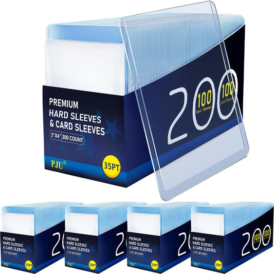 PJU 1000 hard sleeves pack shows durable protection for standard-sized cards.