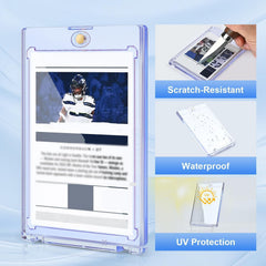 PJU trading cards fit inside case showing precise inner dimensions.