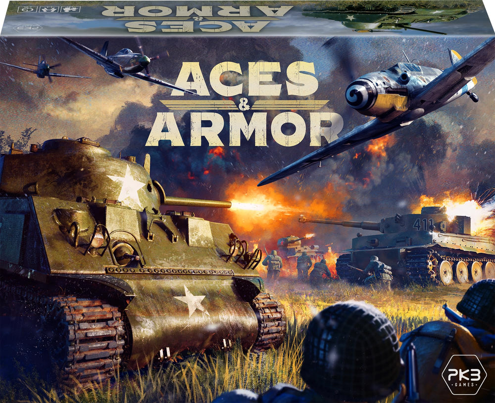 PKB Games Aces and Armor WW2 miniatures close-up of iconic unit figures for battles