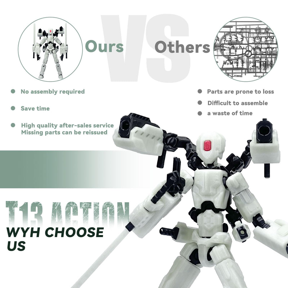 PkghoKids Nova T13 mobile robot shows full articulation for dynamic poses.