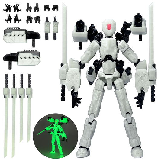 PkghoKids T13 assembly completed figure with poseable design for display.