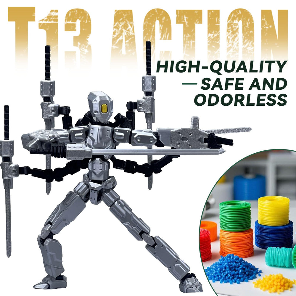 PkghoKids T13 customizable-appearance lets you swap hands and weapons for unique looks.