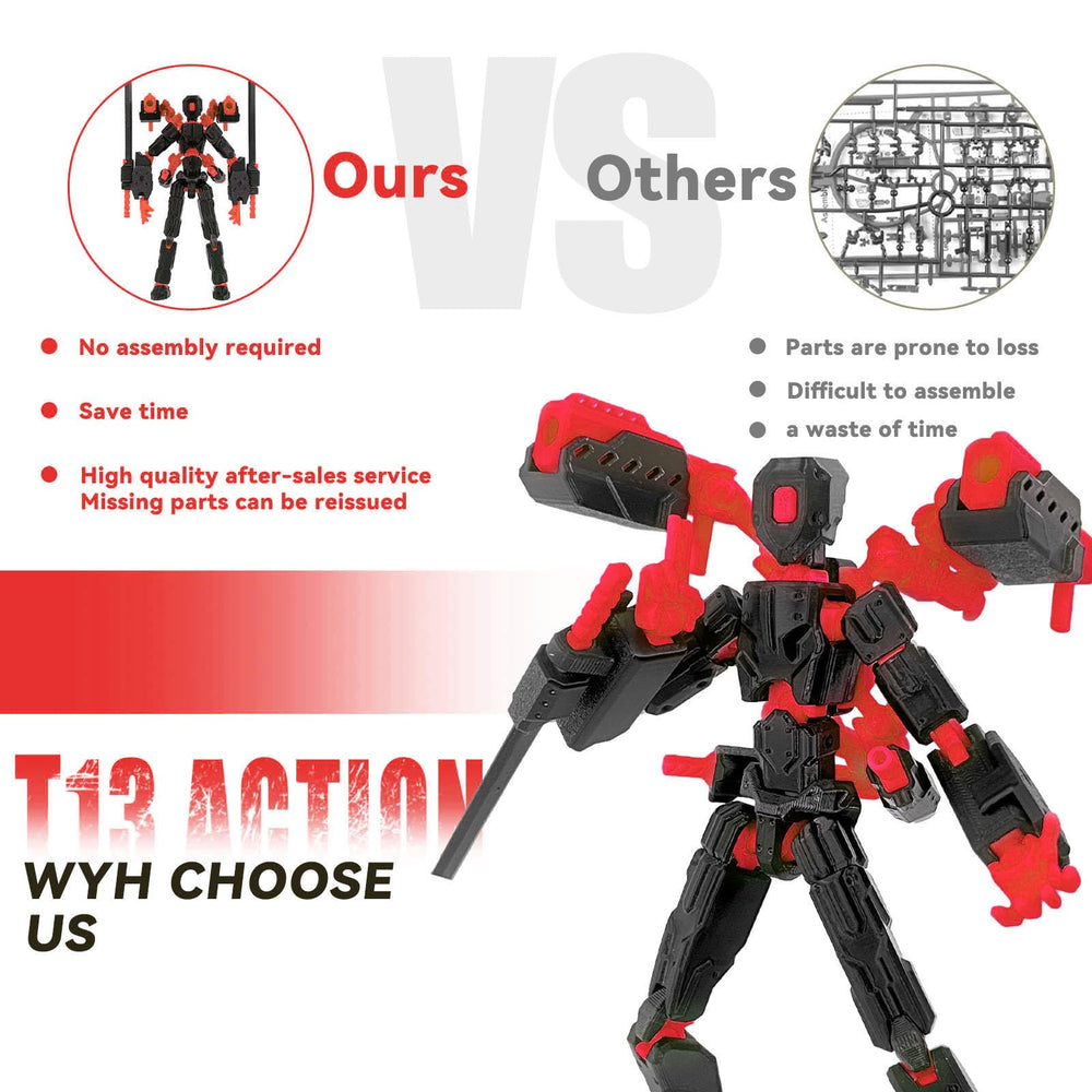 PkghoKids T13 fully articulated joints enable dynamic posing and action scenes