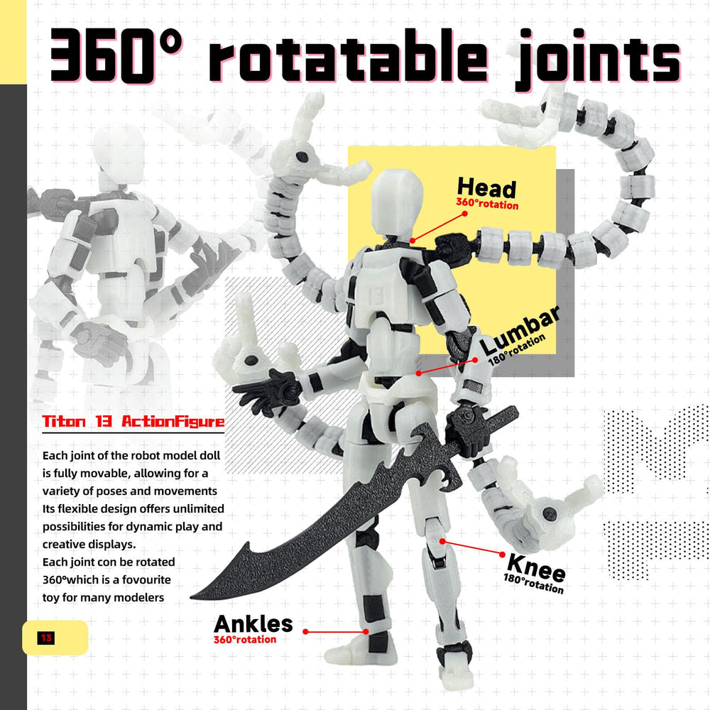 Pkghokids T13 movable joints closeup highlights craftsmanship and pose options.