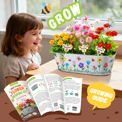 PLANTMEW gift-ready gardening kit for kids, perfect present.