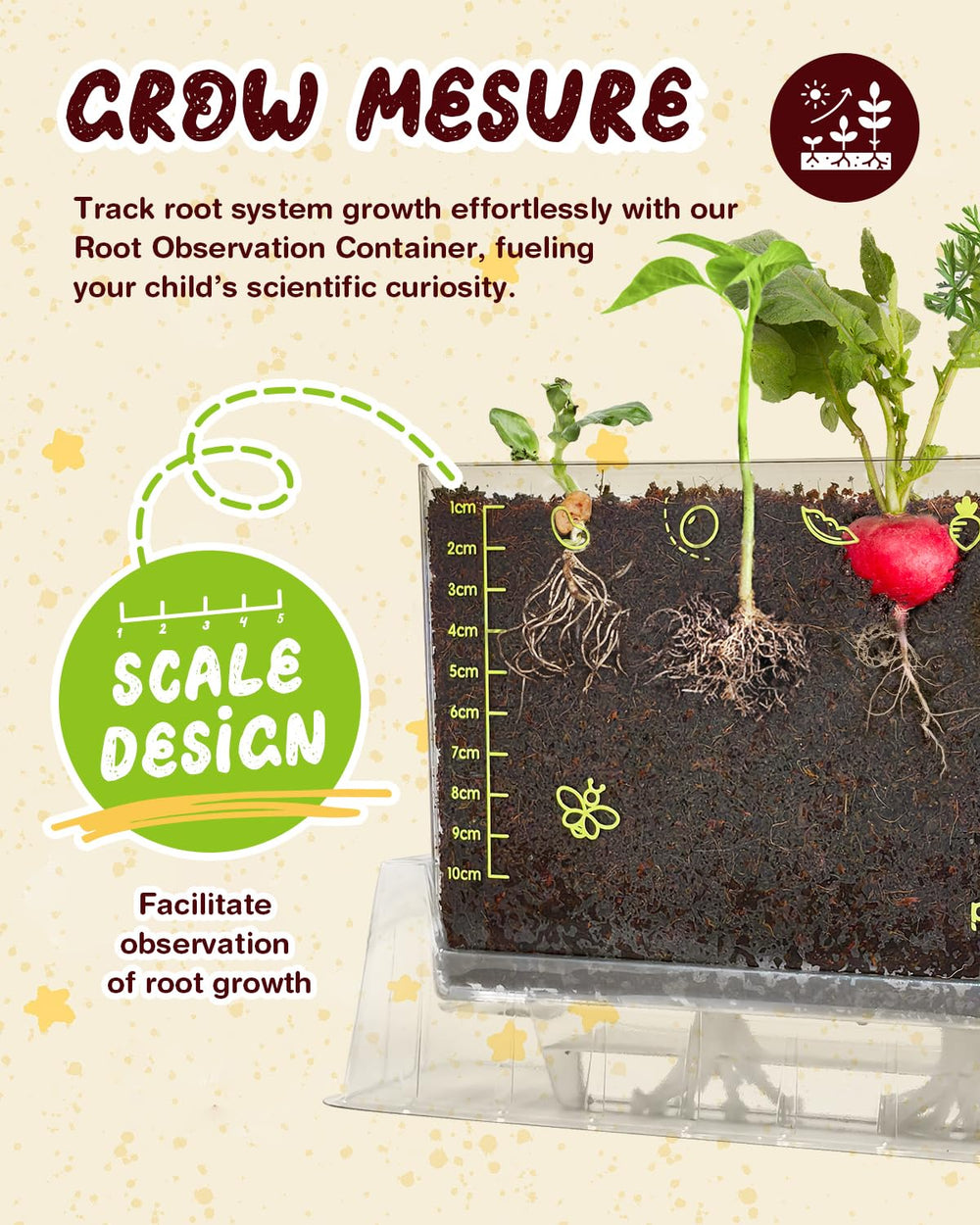 Kid-friendly PLANTMEW Root Viewer Kit setup ready for home or classroom use