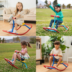 PlatPorts Kids Rocking Seesaw weather-resistant finish withstands outdoor use across seasons.