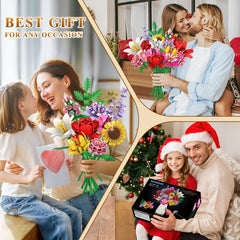 PLAXSOON bouquet-building-set with snapdragons and lavender for height and color