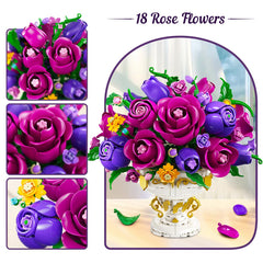PLAXSOON rose buds to full bloom emphasizes growth stages in a decorative kit