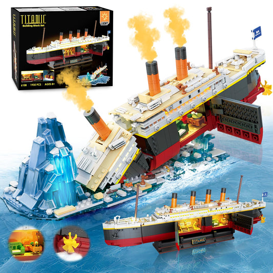 PLAXSOON Titanic model front view shows authentic hull details for display.