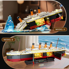 PLAXSOON Titanic model with lifeboats ready for realistic maritime storytelling.