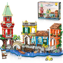 PLAXSOON Venice Main Street set with waterfront view, ideal as a refined desk display.