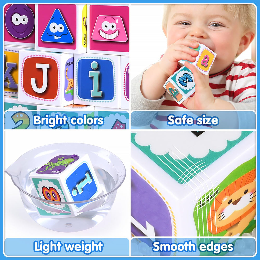 PLAY ABC blocks bright colors support visual development and recognition