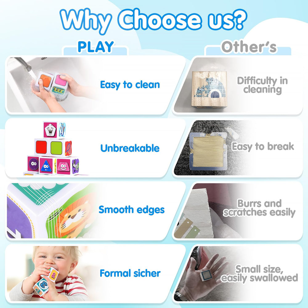 PLAY ABC blocks packaging box shows gift-ready presentation