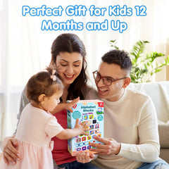 PLAY ABC blocks stack and match activities promote sequence building