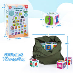 PLAY ABC blocks toddler learning ideas spark imaginative play