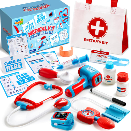 Play-Act Kids Doctor Kit stethoscope for authentic pretend medical exams.