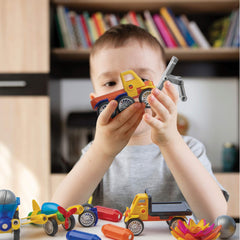 Play Brainy Montessori-inspired magnetic cars support group play and learning