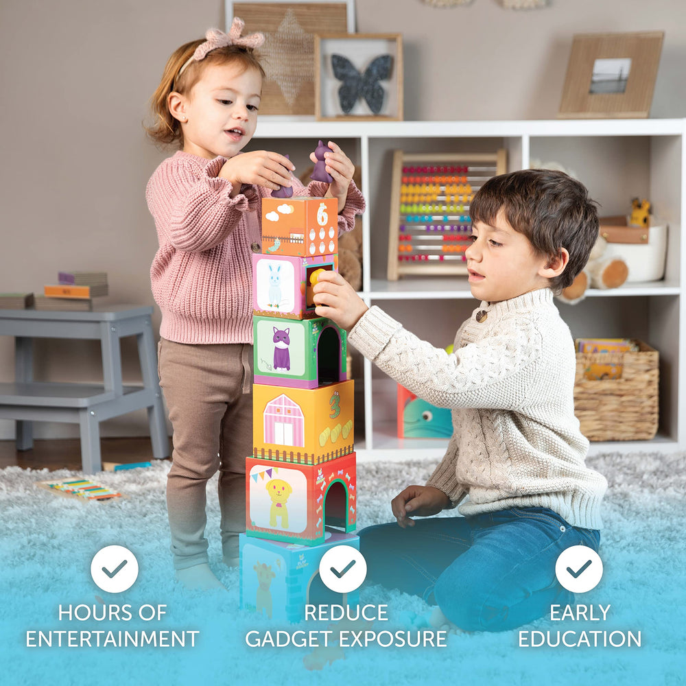 Play Brainy nesting boxes and animals promote cooperative play for preschoolers