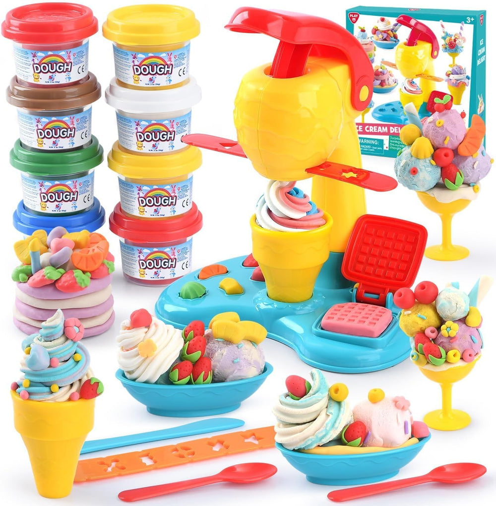 PLAY Color Dough Ice Cream Maker in action for imaginative pretend play