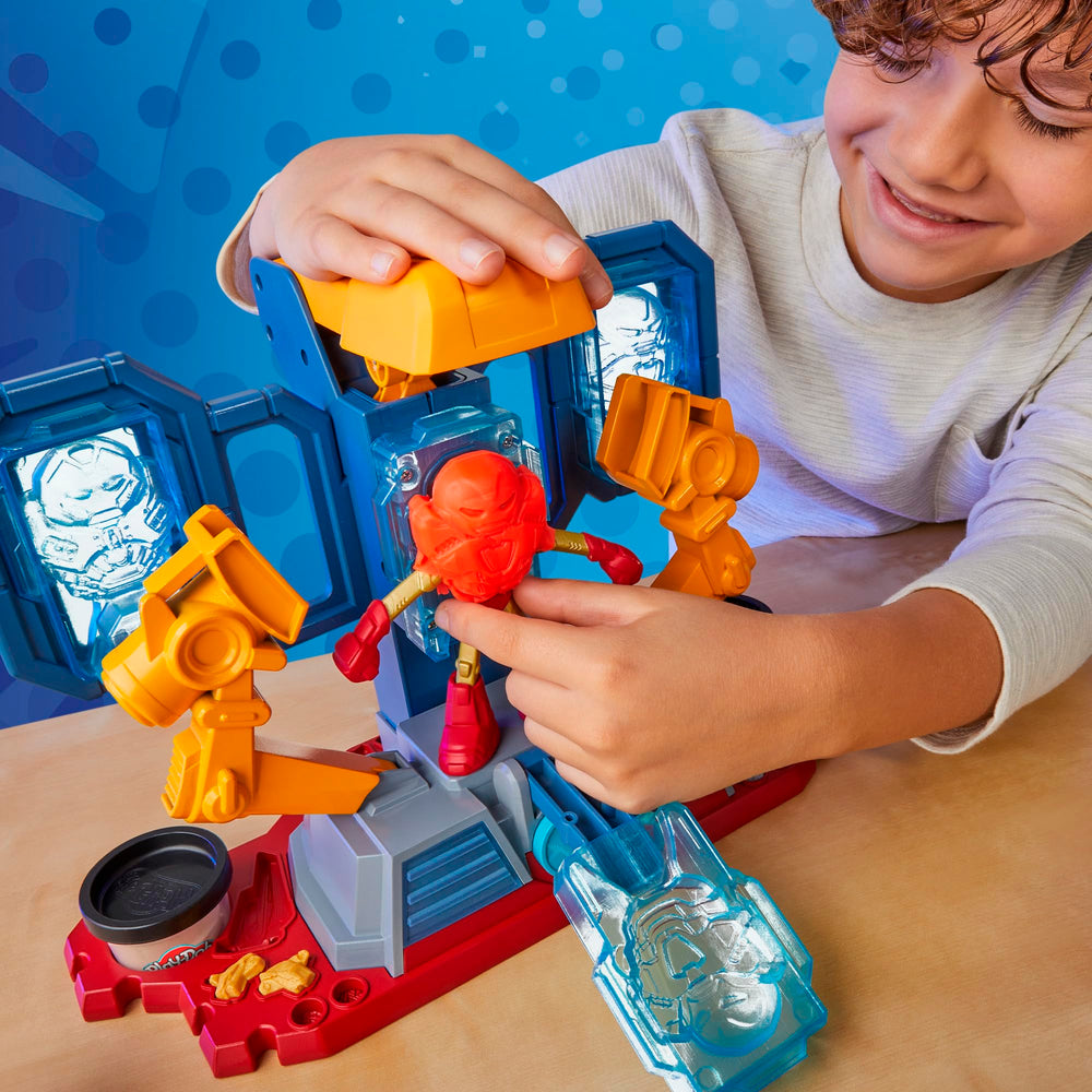 Play-Doh arc reactor chest piece mold sparks storytelling