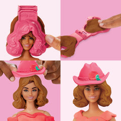 Play-Doh Barbie doll on stand ready for outfit changes