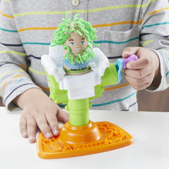 Five color Play-Doh cans expand colorful hairstyle possibilities.