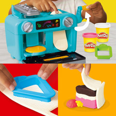 Play-Doh cake slices showcase layered play with colorful, engaging pretend dessert creations.