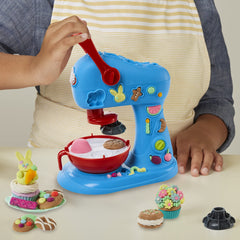 Play-Doh Kitchen Creations cookie cutters and tray support quick pretend baking.