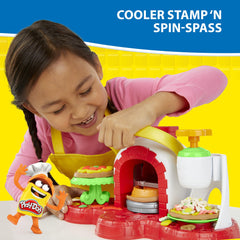 Play-Doh Stamp 'N Top toppings with pretend pepperoni and veggies