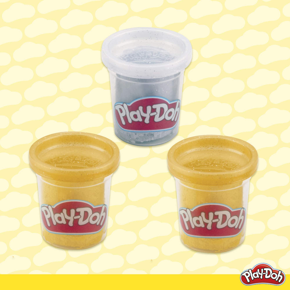Pastel color assortment from Play-Doh Unicorn Theme for gentle blends.
