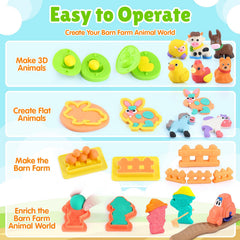 PLAY Farm animal cutting tools image demonstrates beginner-friendly shapes for tiny hands