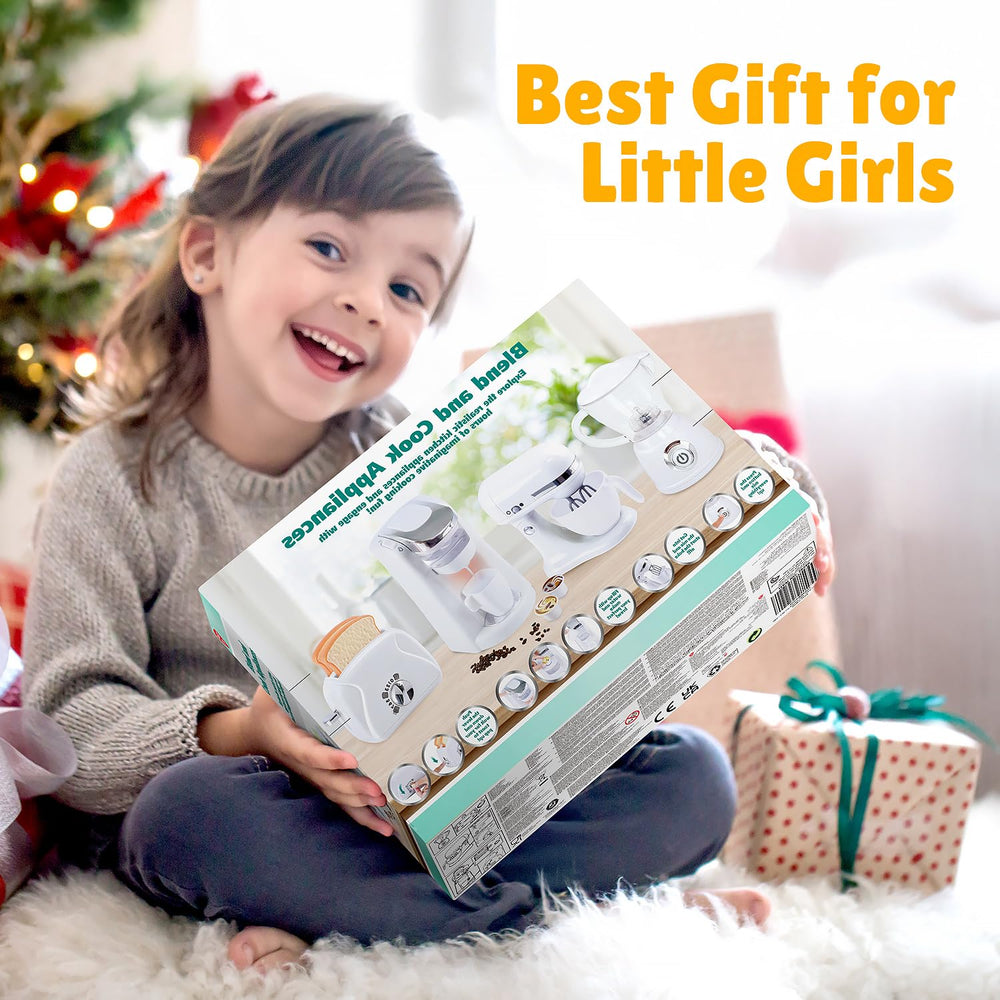 PLAY kitchen set packaging image showcasing a gift-ready pretend play set.