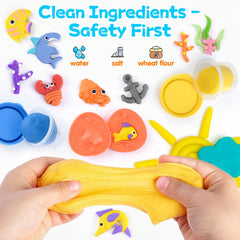 PLAY Ocean Color Dough Kit anchor mold helps scene-building and fine motor engagement.