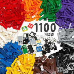 Play Platoon 1100-piece bricks set in vibrant colors for imaginative building play
