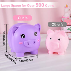 Play Tailor piggy bank DIY accessories including horn, dress, rhinestones, and stickers.