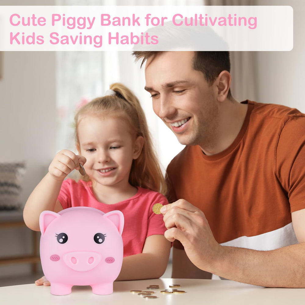 Play Tailor piggy bank made from durable, lightweight plastic.