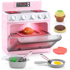 PLAY Toy Oven close-up of control buttons for imaginative cooking play.
