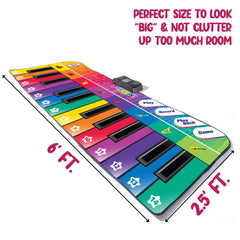Play22 6-foot piano mat offering ample space for standing play