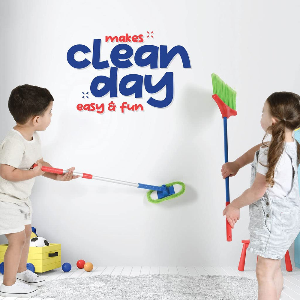 Play22 Kids Cleaning Set brush for pretend housekeeping and small-space cleaning.
