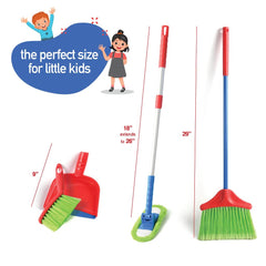 Play22 Kids Cleaning Set kids room cleanup scene for role-play confidence.
