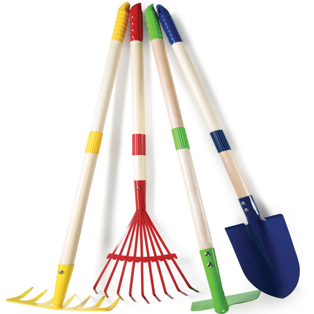 Play22 Kids Garden Tool Set shovel in action for outdoor play and learning